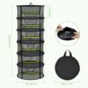 MEKOLIFE Herb Drying Rack with Mesh Design, Hanging Drying Rack with Green Zipper & Garden Pruning Shears – Versatile Plant Drying Solution (6 Layers)