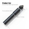 Rechargeable Electric Grinder, Double Stainless Steel Blades, Suitable for Spices and Dry Herbs, Built-in battery, Removable Automatic Grinding Pen