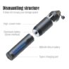 Rechargeable Electric Grinder, Double Stainless Steel Blades, Suitable for Spices and Dry Herbs, Built-in battery, Removable Automatic Grinding Pen