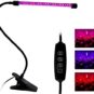 Otryad LED Grow Lights for Indoor Plants 20 LED, Plant Growing Lights Full Spectrum Auto ON Off with 3/9/12H Timer, 9 Dimmable Lightness Clip-On Desk Grow Lamp Bulb