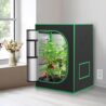 JungleA 2x2 Small Grow Tent, High Reflective Mylar Hydroponic Growing System, 24" x 24" x 36" Indoor Growing Tent Greenhouse Box Kit w/Window & Tray, Home Plant Farmer Flower, Mushroom, Veg Grow Box