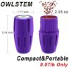OWLSTEM Grinder, 2-in-1 Grinding & Storage Design-Suitable for Home, Outdoor & Kitchen Use (Purple)