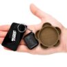 RAW Gripper Grinder - Spice Mill - Medium Grind V2 + RAW Tiny Matte Black Murder'd Tray KeyChain - Unique Collectible