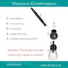 AGFYLIFE Portable Hookah Set for Travel - Premium Handheld Glass Hookah, Aluminum Mini Hookah Real Metal Accessories, includes Screens,Small Hookah Shisha For a Single Smoker, Black