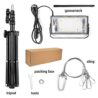 LBW Grow Light with Stand, Full Spectrum LED Floor Plant Light for Indoor Plants, Grow Lamp with On/Off Switch, Adjustable Tripod Stand 15-48 inches