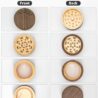 KINGTOP Spice Grinder, 2.5" Walnut Wood & Aluminum Manual Grinder