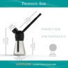 AGFYLIFE Portable Hookah Set for Travel - Premium Aluminum Mini Glass Hookah Handheld