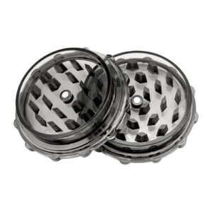 OWLSTEM 3 inch-Grinder, Black-Translucent, 2-Layer Grinder, with Magnetic Lid, Compact & Portable, Suitable for Kitchen Use