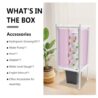30-Plant Hydroponics Tower Garden Vertical Growing System Kit, Indoor Garden Planter Herb Garden with LED Grow Light and Water Pump, Vertical Planter Germination Kit for Herbs, Fruits and Vegetables
