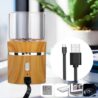 Electric Herb Grinder, Spice Grinder Rechargeable Automatic herb grinder Mini Size 2inx3.5inches with 2pcs 1.7oz/50ml Glass Jars (NOT for nuts or beans)