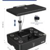 iDOO Hydroponics Growing System Kit 12Pods, Indoor Herb Garden System, with LED Grow Light, Built-in Fan, Auto-Timer, Adjustable Height Up to 11.3", for Home School, for Women Mom