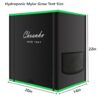 Chuanke Small Grow Tent for Aerogarden Hydroponics Growing System Indoor 20"x14"x22"High Reflective Mylar Leak-Proof of Light 600D Oxford Fabric for Indoor Plant