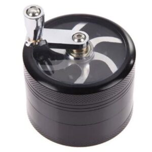1.5 Inche Hand Seasoning Spice Cracker Crusher Grinder with Handle(Black)
