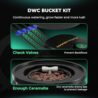 Mars Hydro DWC Hydroponics Grow System 5 Gallon Deep Water Culture with 8W Air Pump, Multi-Purpose Air Hose, Air Stone, 2 Buckets and Top Drip Kit