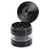 Cinder Brands - Clear Cut 4 Piece Herb Grinder – 2.75" Manual Dry Herb Grinder, Spice Mill with Transparent Storage Chamber & Diamond-Sharp Teeth, Aluminum Alloy, Portable, Easy-Clean Design