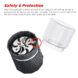MOFOGDR Electric Grinder Automatic Mini Size Spice Crusher Herbal Grinder with 2PCS Glass Jar of 1.7oz/50ml Rechargeable Herb Grinder (not for grinding nut & coffee bean), Carbon Fiber Pattern