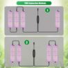Grow Light 20W Ultra-Thin Panel 150LEDs Full Spectrum Grow Lights for Indoor Plants Under Cabinet Plant, 11.81 inch Grow Lamp with 3/9/12H Timer, 10 Dimmable Levels for Plant Lights Growing 2-Packs