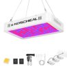KOSCHEAL KS1200 LED Grow Light Full Spectrum, Plant Grow Light with Veg & Bloom Switch for Hydroponic Indoor Plants LED Grow Lamp with Daisy Chain, Output 130W±5%