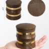 KINGTOP Grinder, Large 2.6" Walnut Wood & Aluminum Manual Grinder
