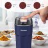 Hermolante Herb Spice Grinder, One-key Electric Grinder with 304 Stainless Steel Blades and Cleaning Brush, Electric Grinders for Herb, Spices, Coffee, Nuts, Seeds,etc.