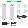Grow Light 20W Ultra-Thin Panel 150LEDs Full Spectrum Grow Lights for Indoor Plants Under Cabinet Plant, 11.81 inch Grow Lamp with 3/9/12H Timer, 10 Dimmable Levels for Plant Lights Growing 2-Packs