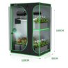 SULIVES Grow Tent, 48" Lx36 Wx72 Indoor Hydroponic Water-Resistant System with Removable Floor Tray and Observation Window, Easy Setup,600D Mylar Hydroponic Dark Room for Indoor use.