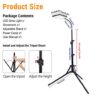 FECiDA Sunlight Plant Grow Light with Tripod Stand, 25 Watt Grow Lights for Indoor Plants, Seed Starting, Daisy Chain Function, Plug and Play, 24"-64" Height Adjustable