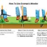 Grampa's Weeder - The Original Stand Up Weed Puller Tool with Long Handle - Made with Real Bamboo & 4-Claw Steel Head Design - Easily Remove Weeds Without Bending, Pulling, or Kneeling.