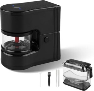 ZORKLE Electric Herb Grinder Portable, 1g Capacity, 1800mah Battery Powered, with 12g Storage Box