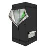 Volowoo Plant Grow Tent, Black, 60x60x120cm, Indoor Growing with Observation Window and Floor Tray