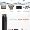 PINVOK Electric Spice Grinder,Automatic Small Portable Herbal Machine & Spice Mill,USB Rechargeable Grinding Up to 1.5 Gram(Black)