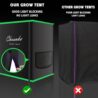 Chuanke Small Grow Tent for Aerogarden Hydroponics Growing System Indoor 20"x14"x22"High Reflective Mylar Leak-Proof of Light 600D Oxford Fabric for Indoor Plant