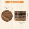 AWANSO 3-Piece Grinder, 2.5" Walnut Wood and Aluminum Grinder