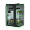 SULIVES Grow Tent, 48" Lx36 Wx72 Indoor Hydroponic Water-Resistant System with Removable Floor Tray and Observation Window, Easy Setup,600D Mylar Hydroponic Dark Room for Indoor use.