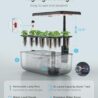 iDOO Hydroponics Growing System Kit 12 Pods, Gardening Gifts for Women Mom Dad Kids, Indoor Herb Garden with LED Grow Light for Home School, Indoor Plants Good for Mental Health