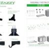 zazzy Grow Tent, 96“x48 x78 Plant Growing Tents 600D Mylar Hydroponic Indoor Grow Tent with Window, Kit Bag & Floor Tray 8x4 Growing Tent