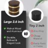 KINGTOP Grinder, Large 2.6" Walnut Wood & Aluminum Manual Grinder