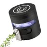 Cloudious9 - Tectonic9 Manual Grinder Automatic Dispenser Large 2.5" Aluminum Alloy (Black), For Home & Kitchen Only