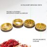 KINGTOP Spice Grinder, 2.5" Walnut Wood & Aluminum Manual Grinder