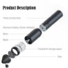 Rechargeable Electric Grinder, Double Stainless Steel Blades, Suitable for Spices and Dry Herbs, Built-in battery, Removable Automatic Grinding Pen