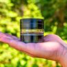 Cinder Brands - Clear Cut 4 Piece Herb Grinder – 2.75" Manual Dry Herb Grinder, Spice Mill with Transparent Storage Chamber & Diamond-Sharp Teeth, Aluminum Alloy, Portable, Easy-Clean Design