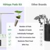 Salad Seed Pods, Grow Anything Kit for All Hydroponics Growing Systems, 8 Pods with 600+ Seeds of Red Cherry Tomato, Butter Head, Romaine, Spinach, Mini Cucumber and Radish
