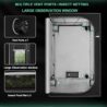 SNIGJAT 4x4 Grow Tent, 48"x48"x80" Grow Tent for Indoor Hydroponic Growing with High Reflective 600D Oxford Fabric, Observation Window, Removable Waterproof Tray for Fruit, Flowers, and Vegetables