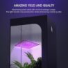 Uallhome 2 Pack LED Grow Light Panel 200W Lamp for Indoor Plants, Full Spectrum with White Blue Red UV IR LEDs for 4x4ft Coverage Grow Tent Greenhouse Veg and Bloom Seedlings Hydroponics