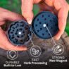 Cinder Brands - Clear Cut 4 Piece Herb Grinder – 2.75" Manual Dry Herb Grinder, Spice Mill with Transparent Storage Chamber & Diamond-Sharp Teeth, Aluminum Alloy, Portable, Easy-Clean Design