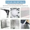 iMeshbean 24"x24"x55" Grow Tent Kit, Complete 2x2 FT High Reflective Mylar Indoor Plant Growing Tent with Full Spectrum LED Grow Light, Black