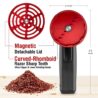 2.5" Large Electric Grinder Herb Grinder, Auto Spice Grinder with Auto Dispensing (Black Red)