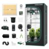 MARS HYDRO 3x3 Grow Tent Kit Complete System,150W TS1000 LED Dimmable Grow Light, 32"x32"x63" 1680D High Reflective Mylar Grow System with 4inch Smart WiFi Control Ventilation System,10 Speed Fan
