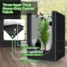 Grow Tent, 18"x18"x32"Grow Tent, Indoor Growing Tent with Observation Windows, Lightproof Tent with Floor Tray, Mylar Hydroponic Tent