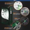 TheBudGrower - Complete Solution - 150W HPS Grow Light - 24"x24"x72" Hydroponic 1680D Canvas Tent Mylar Interior - Nutrient Enriched Cali Super Soil - All-in-One Indoor Grow Kit - Premium Ventilation